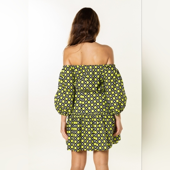 Guess Printed Off-Shoulder Dress - Picture 7 of 7